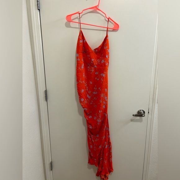 NICHOLAS Red Triangle Top Slip Dress - Picture 2 of 14